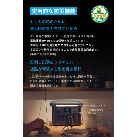 Anker Solix C1000の防災機能