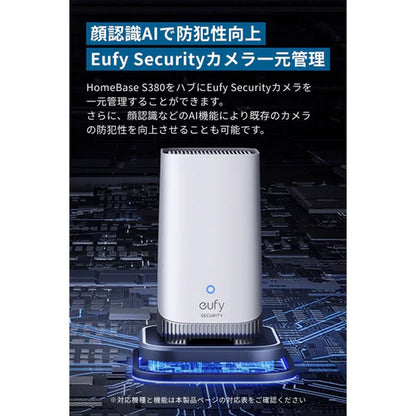 HomeBase S380でカメラを一括管理、AIで防犯性を強化。