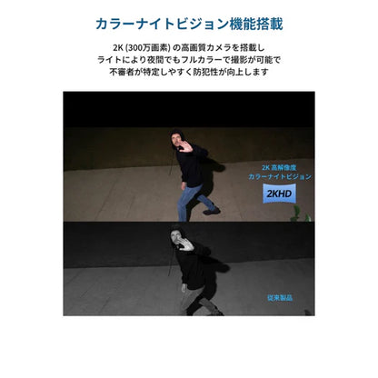 2K解像度を提供するEufy Solar Wall Light Cam S120